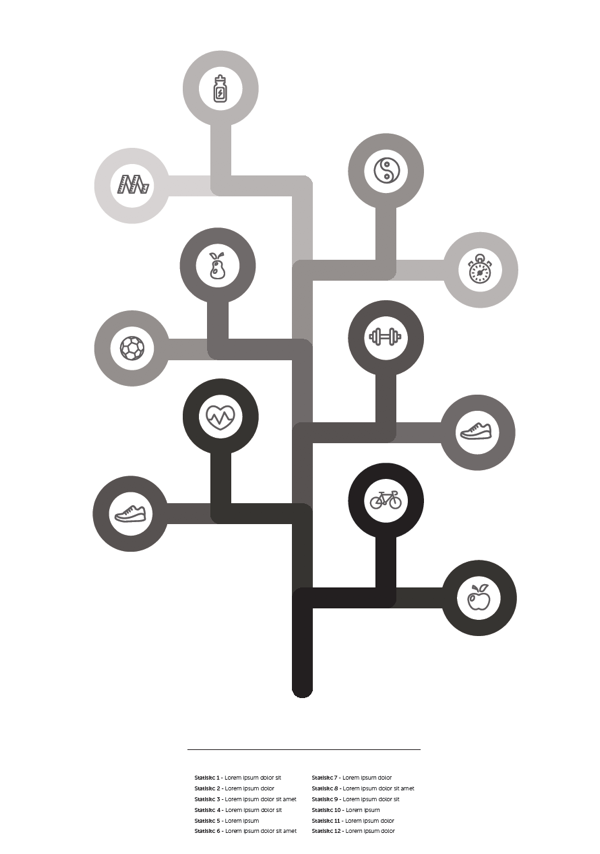 Infographic in black and white consisting of lines