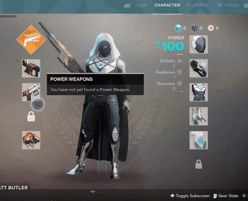 Destiny&rsquo;s UI is a Masterclass in design. All information is easily accessible.